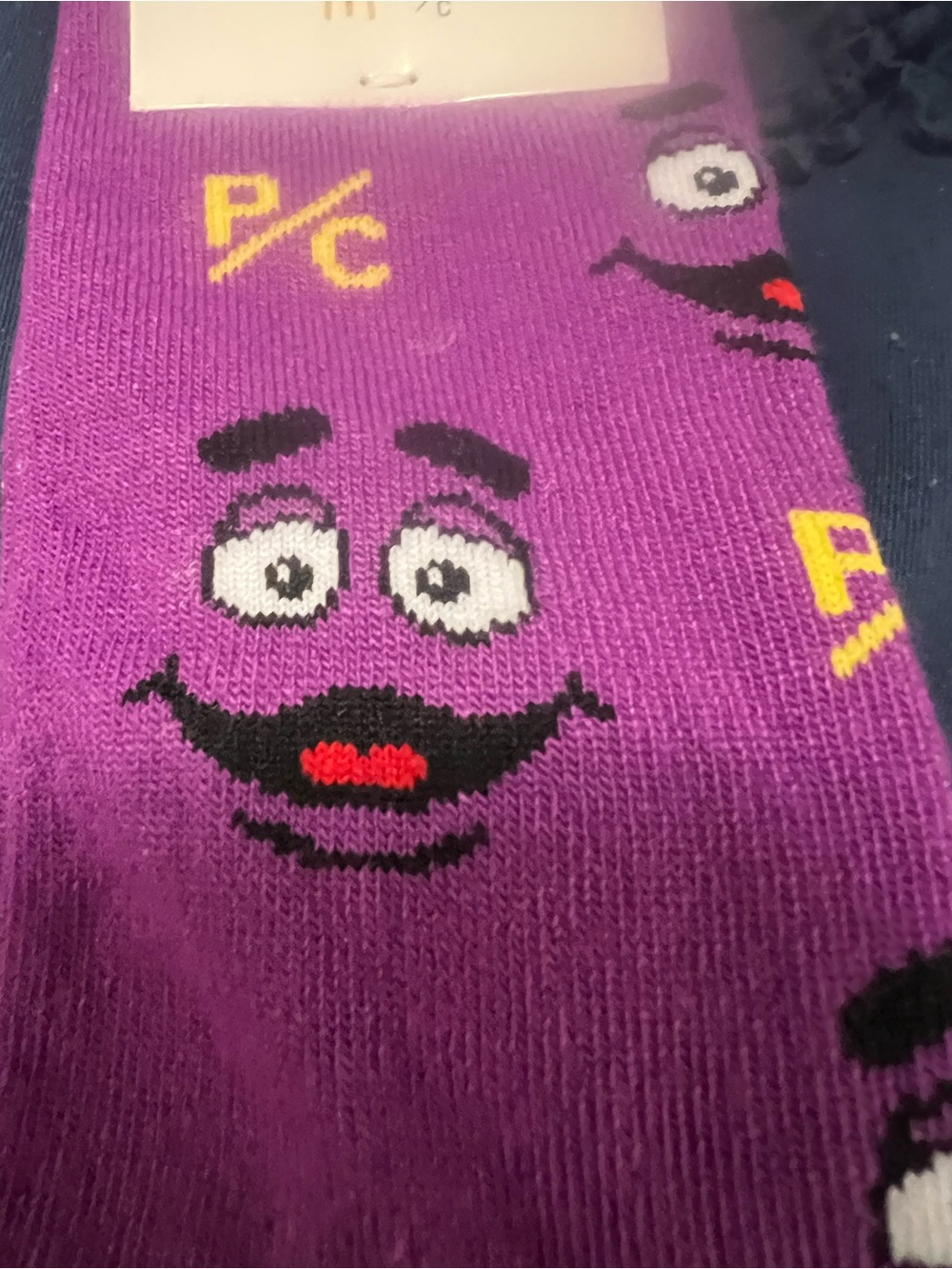 McDonald’s | Grimace Socks of the Peace Set Collective (NWT) Purple & Yellow